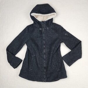 1 Madison Expedition Heritage Collection Jacket Women's S Black Faux Fur Hooded